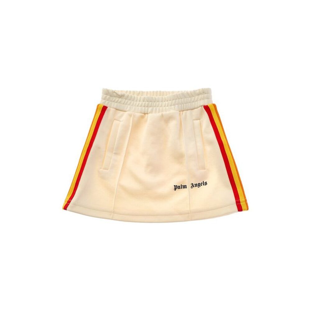 Palm Angels Girls  Logo Skirt, Yellow